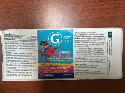 Indication (Children Giltuss Cough And Chest Congestion Indication And Use)